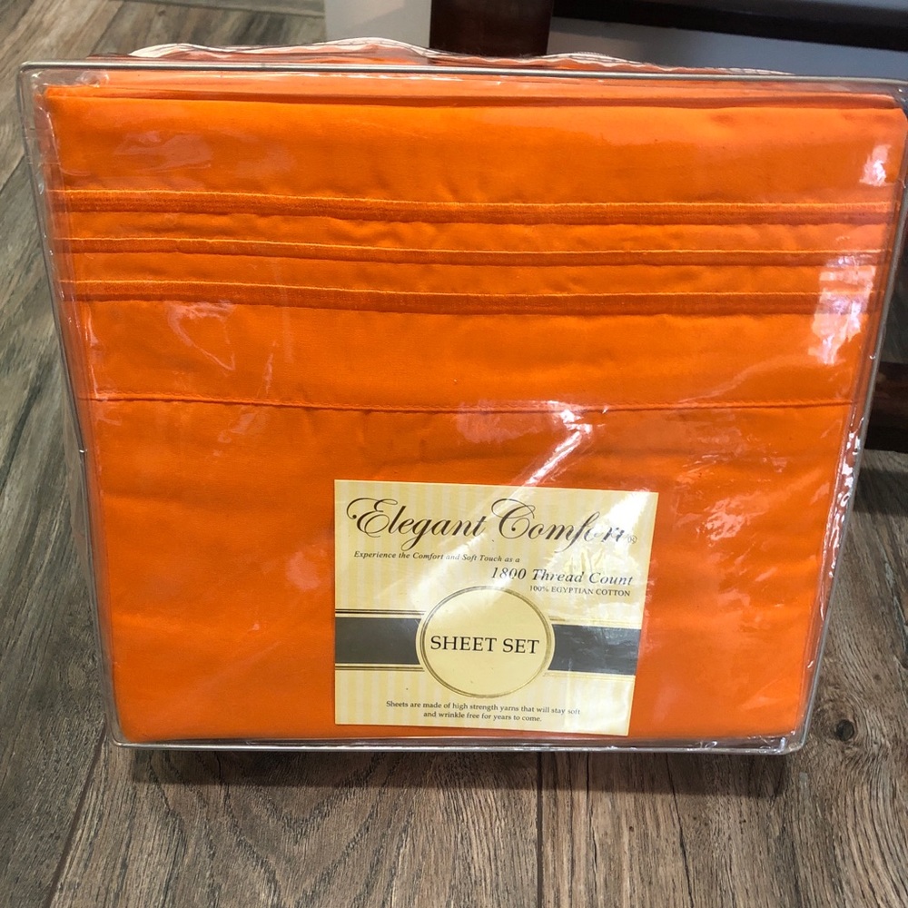 New Elegant Comfort 1800 Thread Count Egyptian Cotton Bed Sheets Set Size Full.